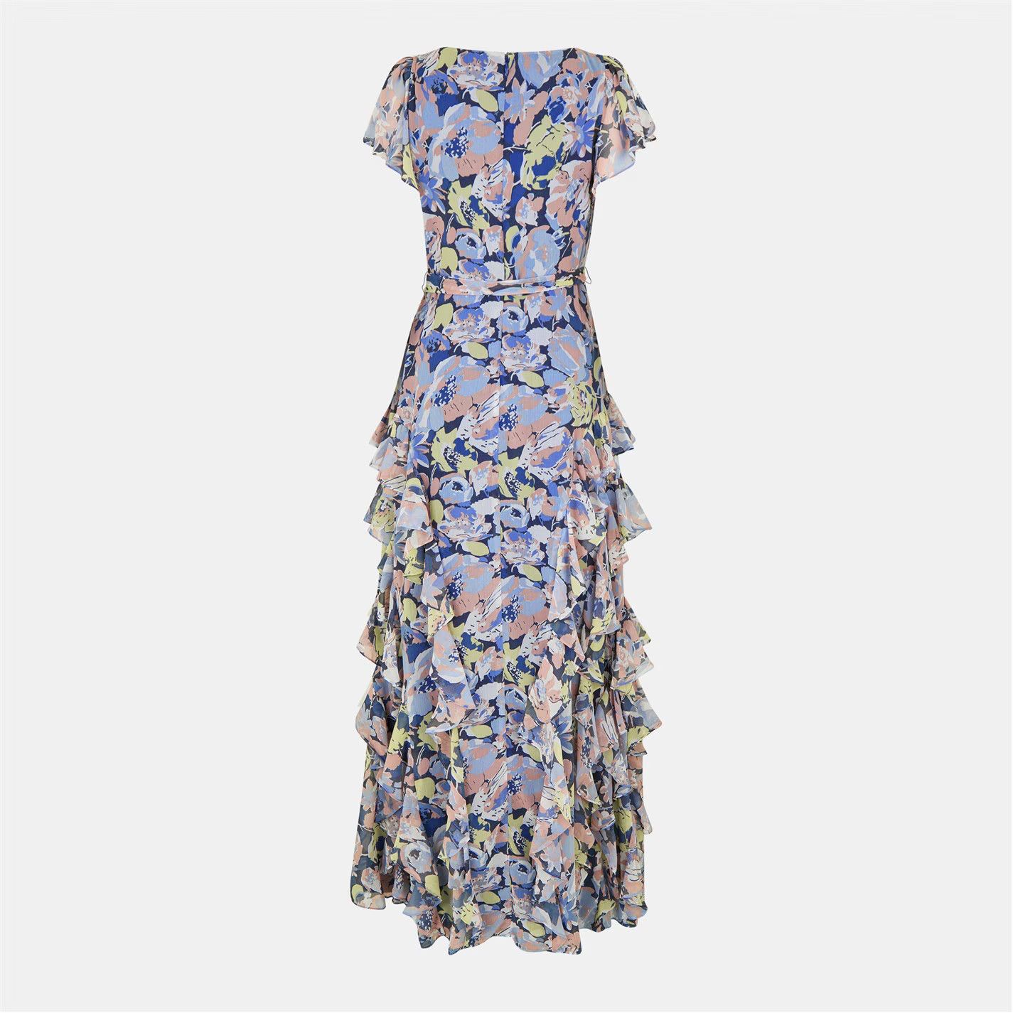 Lauren Ralph Lauren o1g2r1mq0825 Kimbinell Gown in Multicolor Size M / US 6-8 / IT 42-44 - 2 Thumbnail