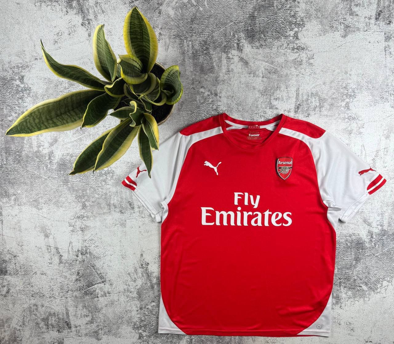 Arsenal London Puma 2014 2015 Red Men’s XL Soccer Football T Shirt Jersey Kit