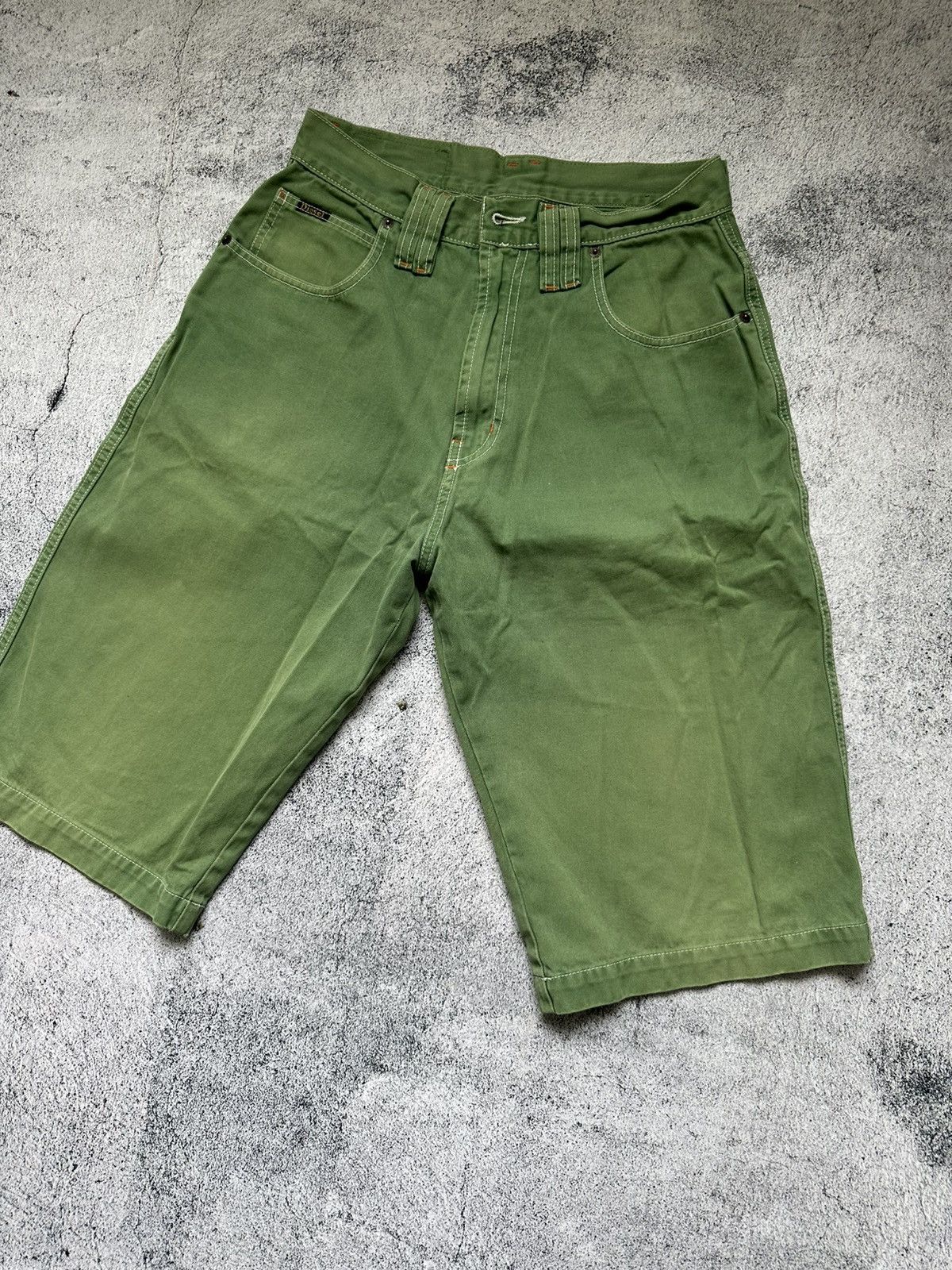 Diesel Vintage Diesel Green Fit Denim Shorts Size US 28 / EU 44 - 6 Thumbnail