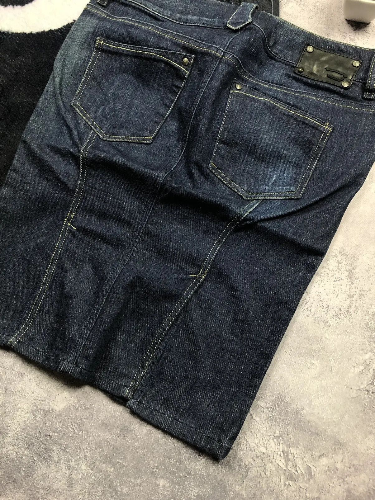 Diesel DIESEL Vintage Avant-garde Y2K Blue Denim Skirt Streetwear Size 29" - 15 Thumbnail