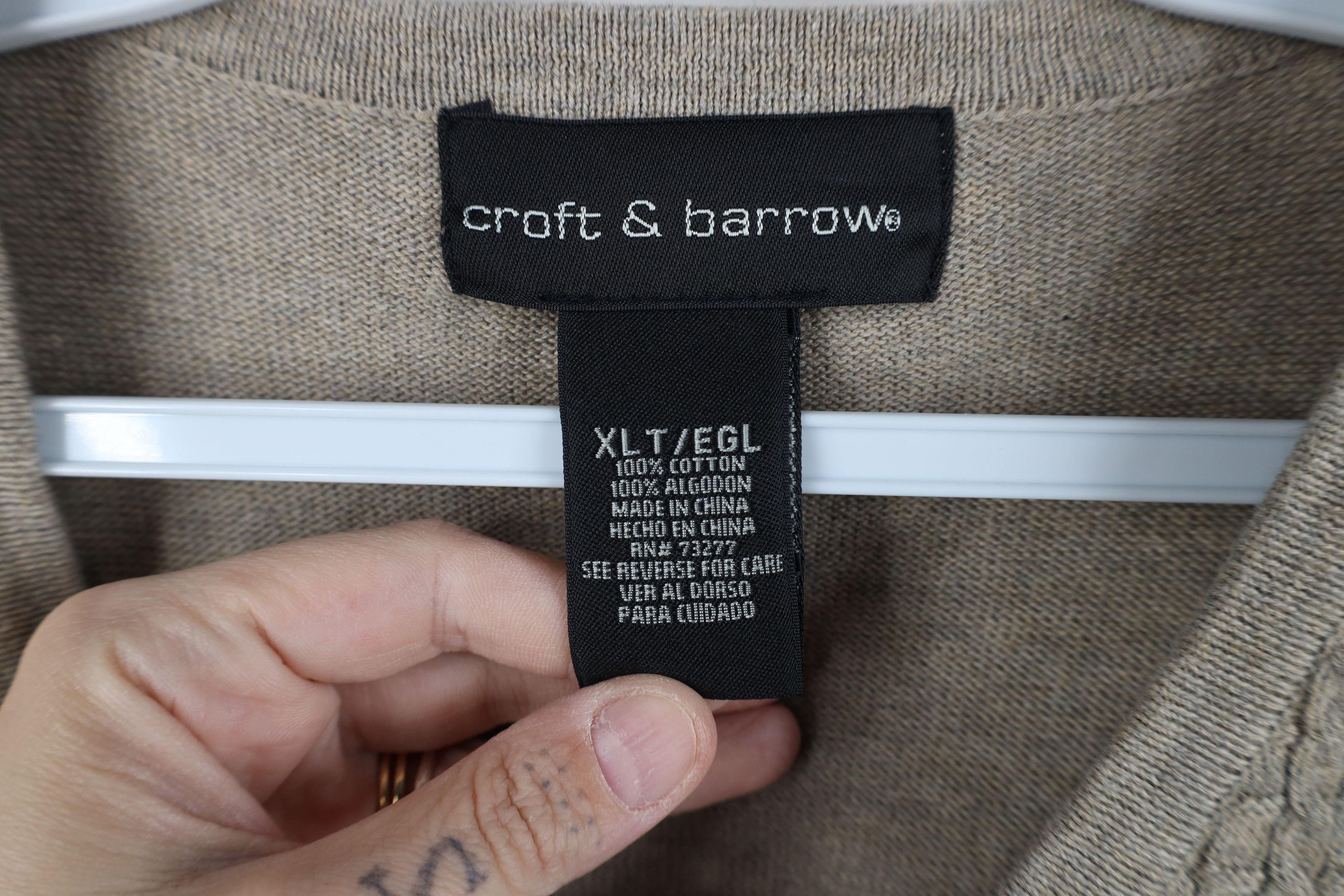 Vintage Vintage 90s Streetwear Cable Knit V-Neck Sweater Vest Beige Size US XL / EU 56 / 4 - 4 Thumbnail