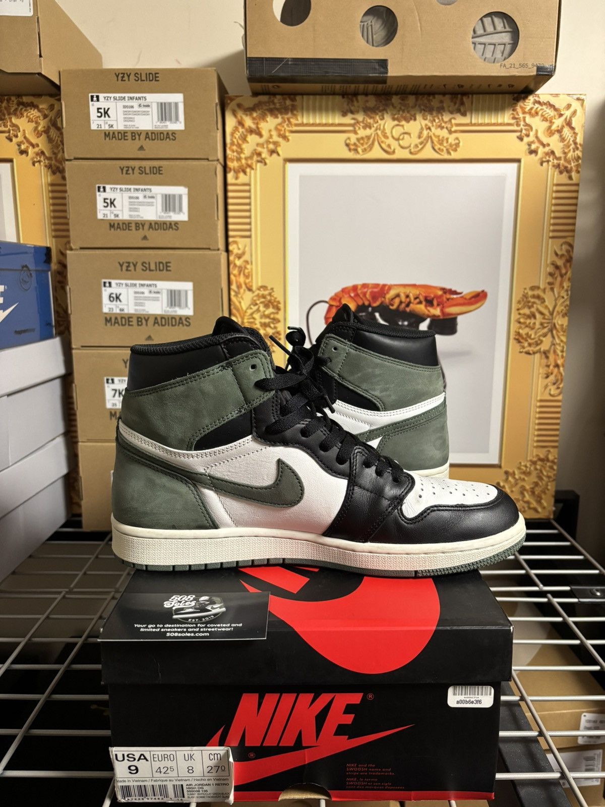 Jordan Brand Jordan 1 Retro High OG Clay Green Size US 9 / EU 42 - 5 Thumbnail