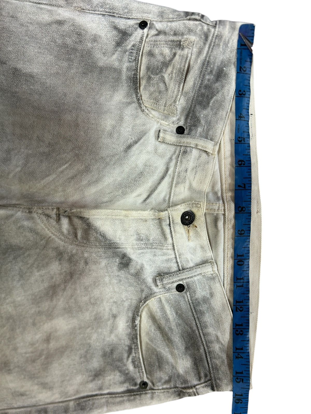 Japanese Brand × KURO × Vintage Vintage Kuro ‘Graphite’ Rare White Fade Selvedge Jeans Size US 31 - 19 Thumbnail