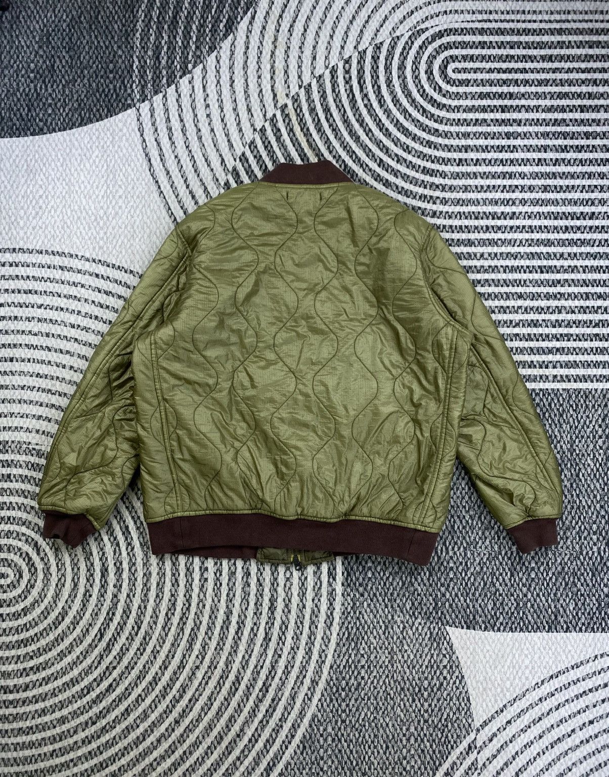 Johnbull 🔥STEAL Vintage Johnbull Japan Quilted Green Bomber Jacket Size US L / EU 52-54 / 3 - 2 Thumbnail