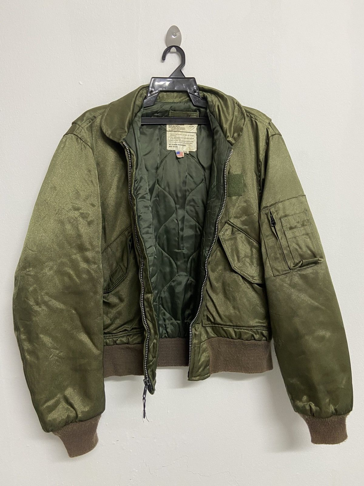 I. Spiewak And Sons Spiewak CWU -55P Flight Bomber Jacket Made in USA Medium Size US M / EU 48-50 / 2 - 2 Thumbnail