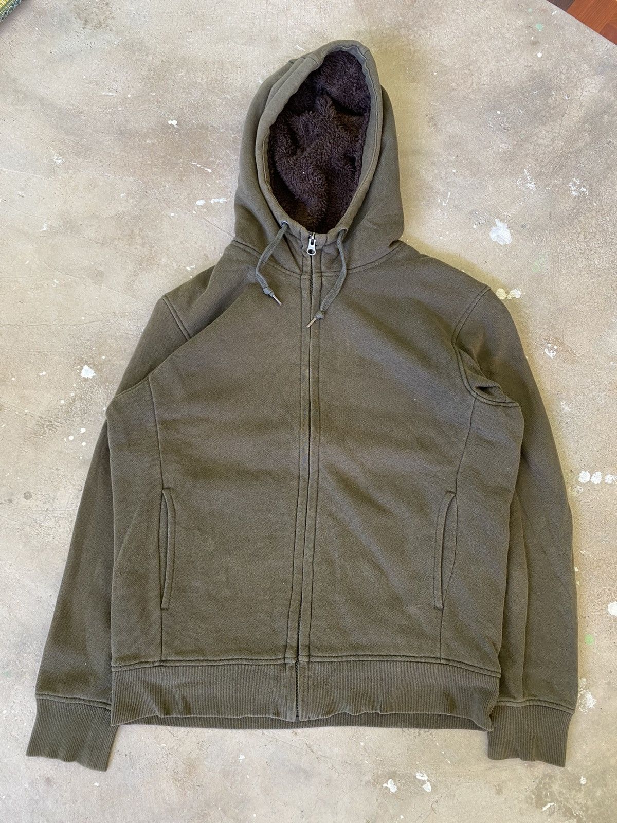 Uniqlo Uniqlo Sherpa Lined Olive Hoodie Set Size US M / EU 48-50 / 2 - 2 Thumbnail