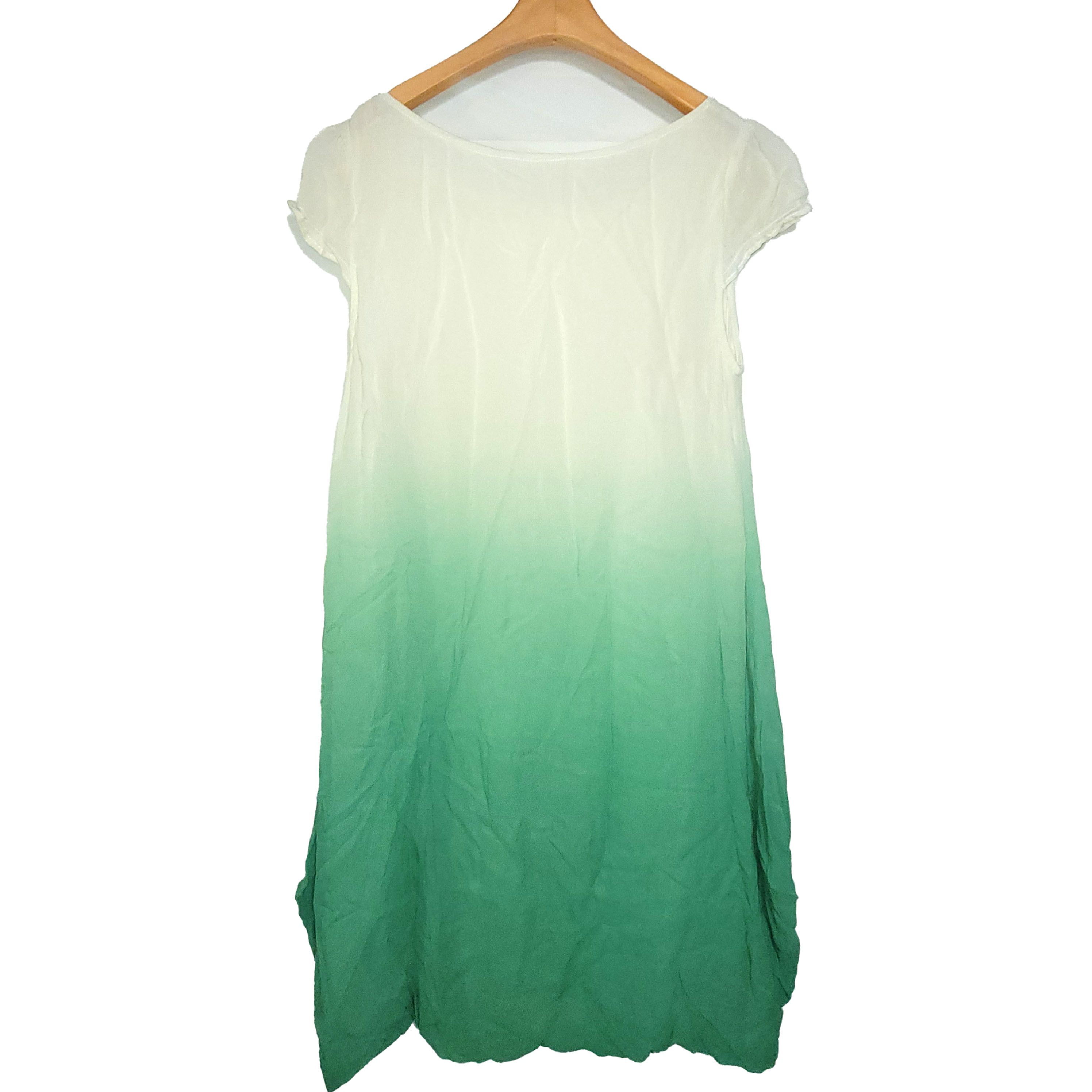 Other Women's 100% Silk Size M Short Sleeve Dress Flaw SEJ801 Size M / US 6-8 / IT 42-44 - 3 Thumbnail