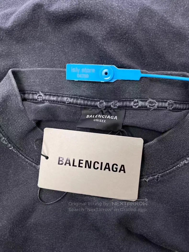 Balenciaga Balenciaga Logo Printed Round Neck Short Sleeve T-Shirt Size US L / EU 52-54 / 3 - 5 Thumbnail