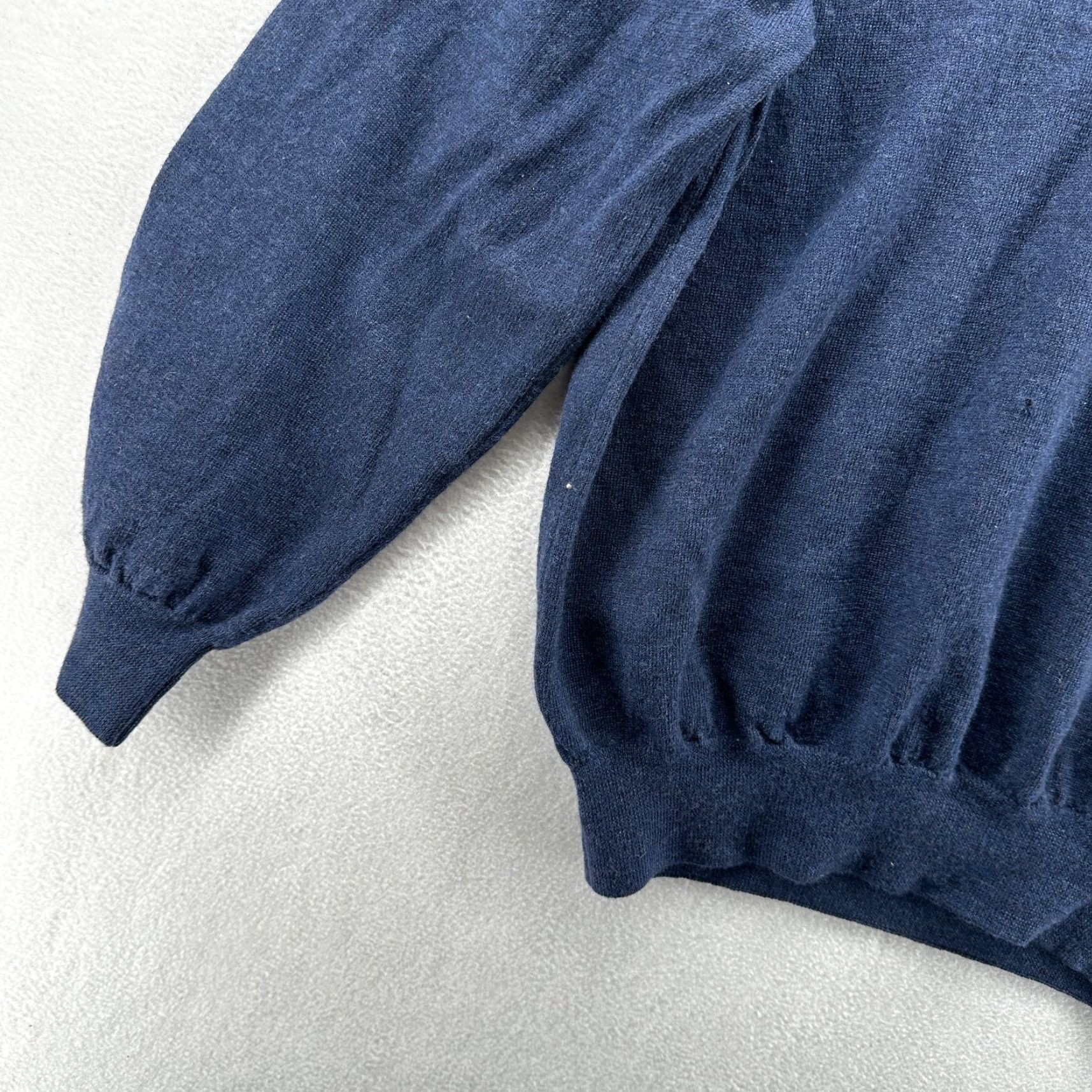 Vintage Toscano Pullover Sweater Blue Men's L Merino Wool Long Sleeve Collared Size US L / EU 52-54 / 3 - 4 Thumbnail