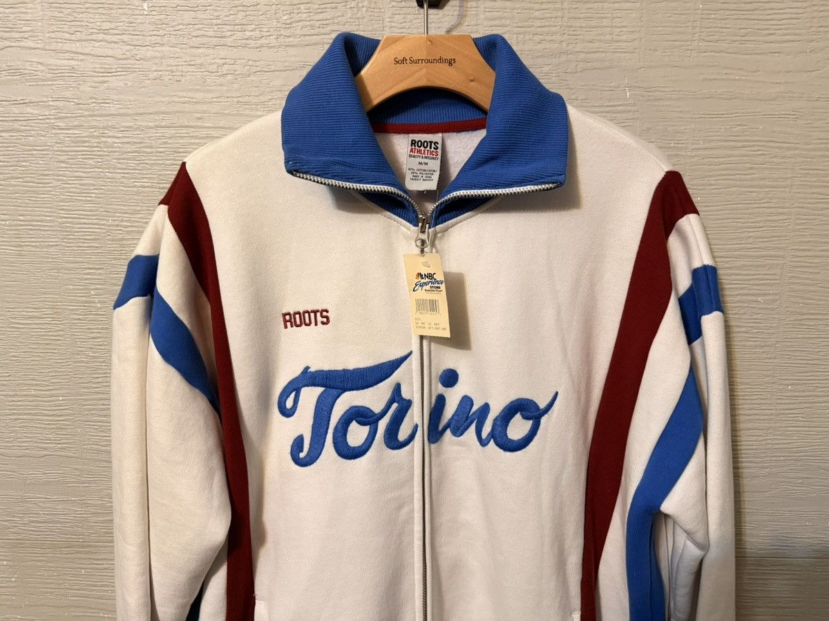 Roots Vintage Roots Torino White and Blue Zip Up Jacket Size US M / EU 48-50 / 2 - 1 Thumbnail