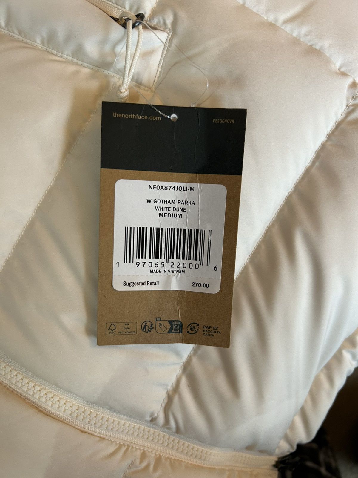 The North Face White The North Face 700 puffer coat Size M / US 6-8 / IT 42-44 - 5 Thumbnail