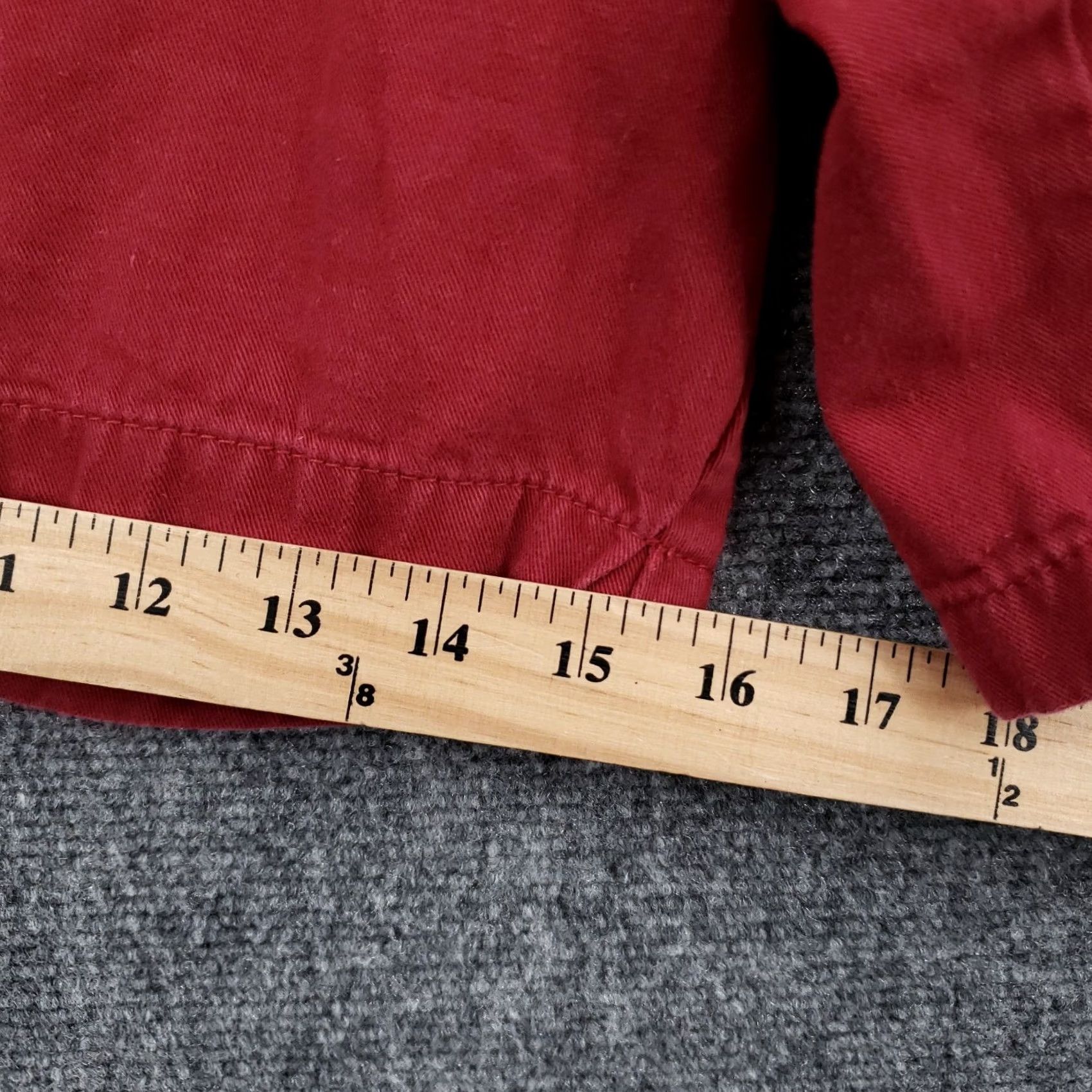 Vintage KINGSIZE Cargo Shorts Mens Big 3XLB Red Flat Front Utility Pocket Drawstring Size US 39 - 6 Thumbnail