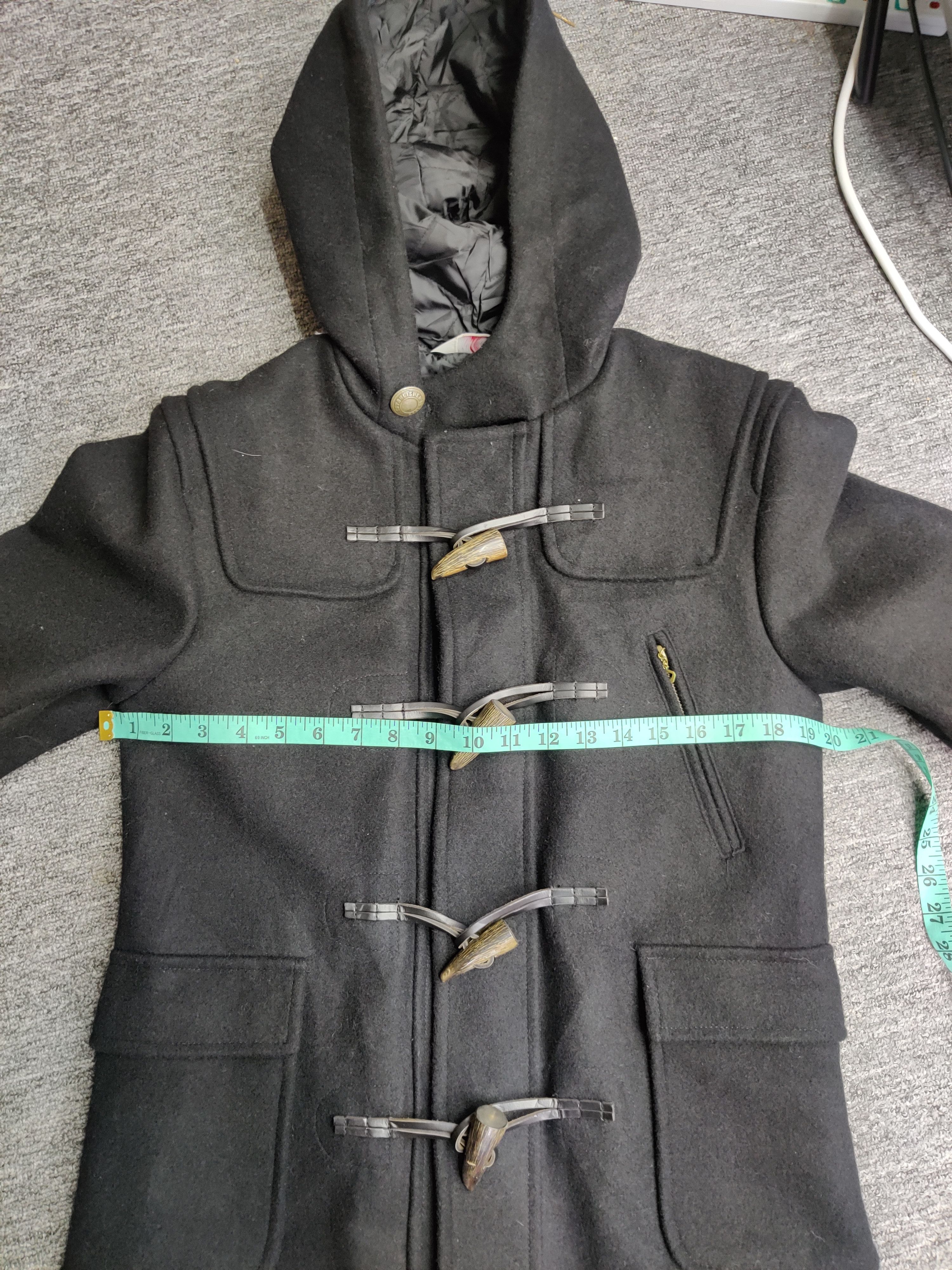 Ben Davis Vintage Ben Davis Wool Duffle Hooded Coat Size US M / EU 48-50 / 2 - 12 Thumbnail