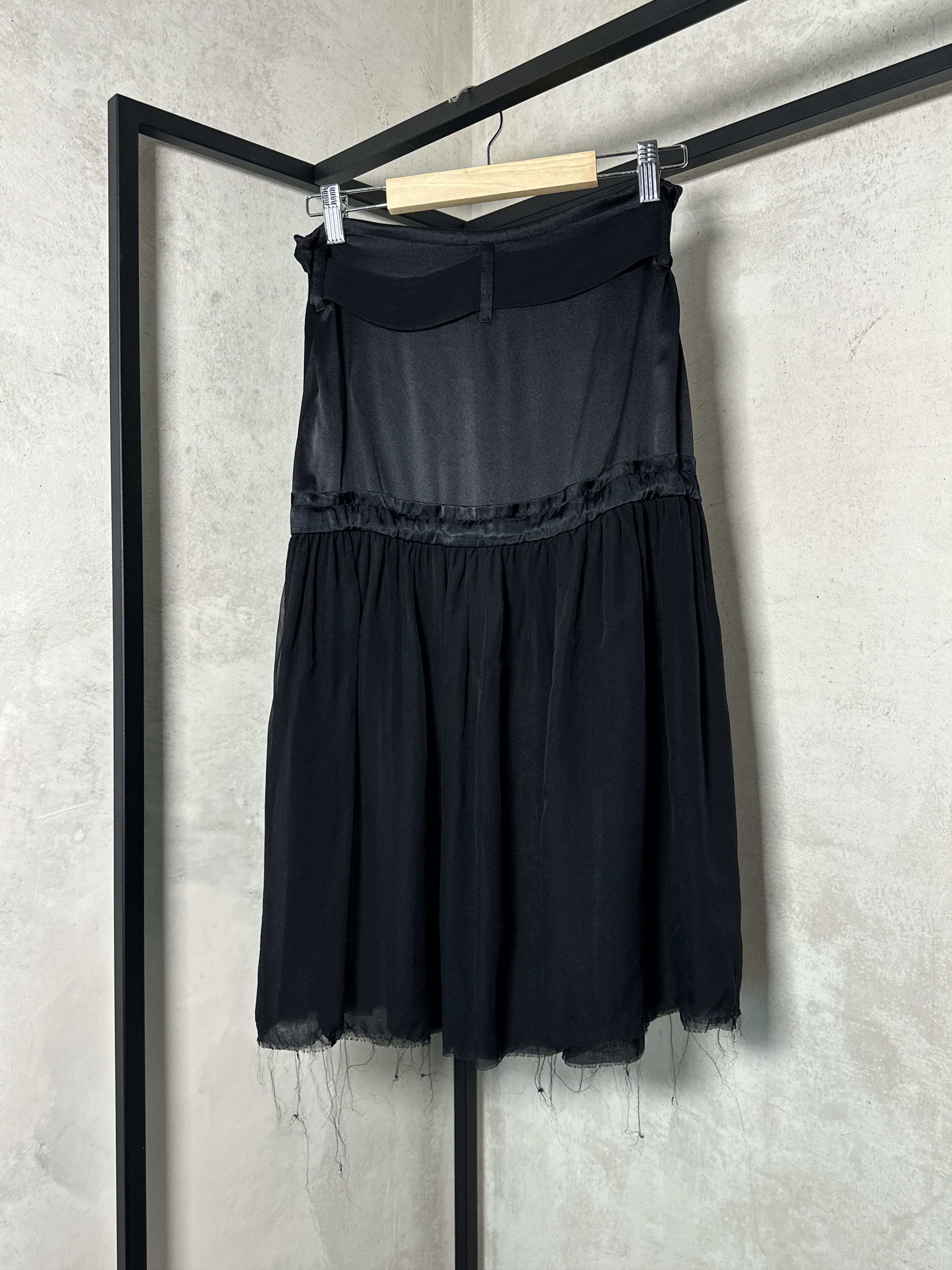 ANN DEMEULEMEESTER FW03 SILK UPPER SKIRT