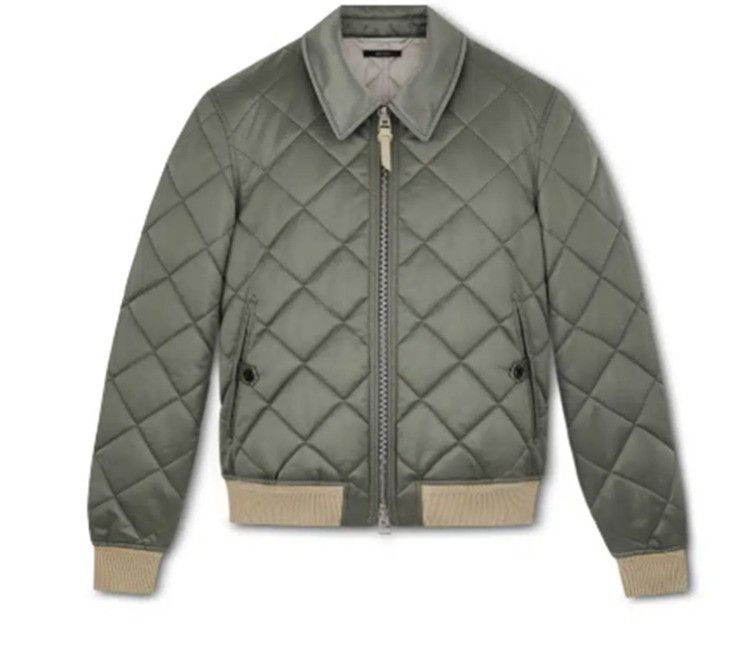 Tom Ford o1loc1c1224 TFO339 Quilted Jacket in Green Size US M / EU 48-50 / 2 - 1 Preview