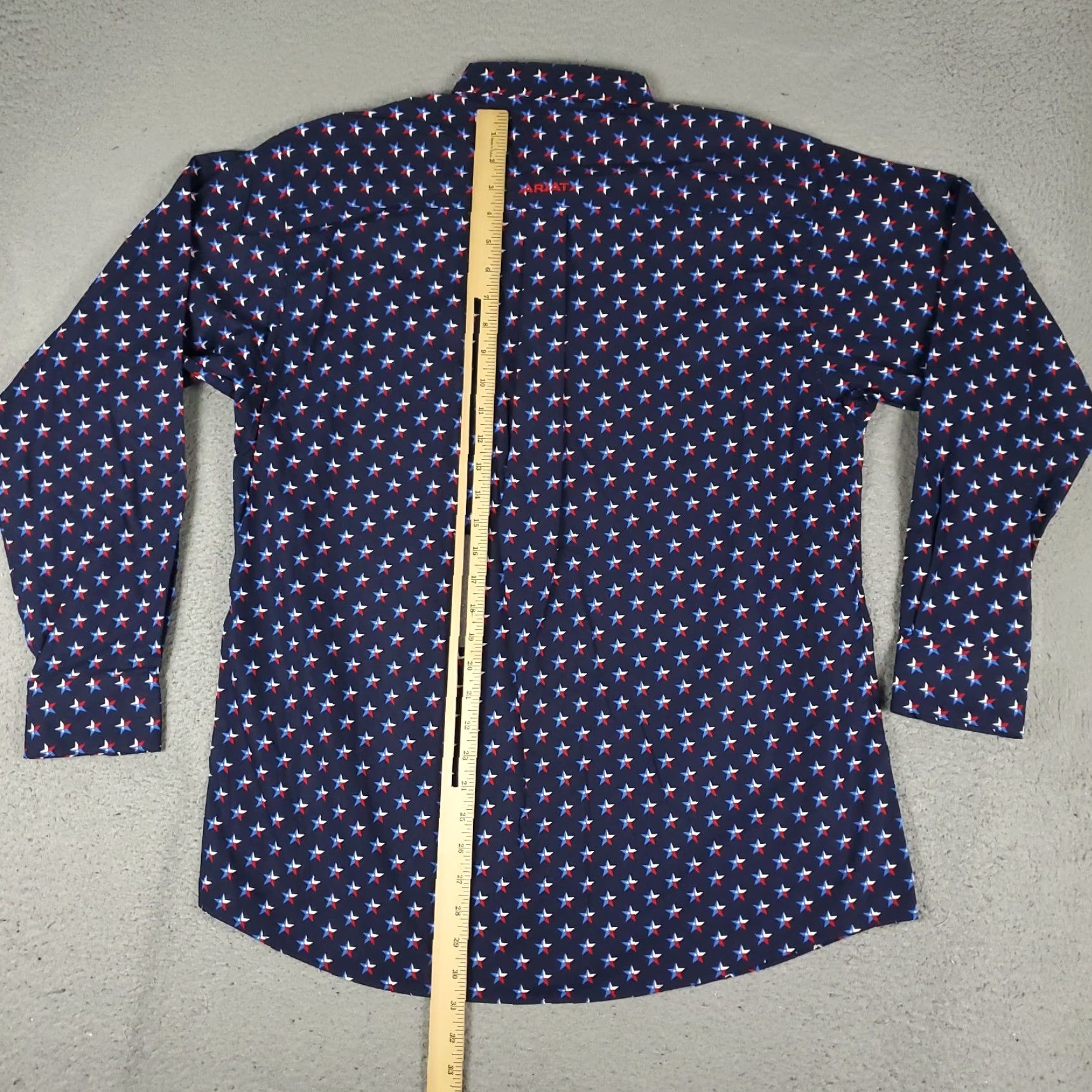 Ariat Ariat Shirt Mens Size Medium Blue Star Print Button-Up Long Sleeve Casual Shirt Size US M / EU 48-50 / 2 - 3 Thumbnail