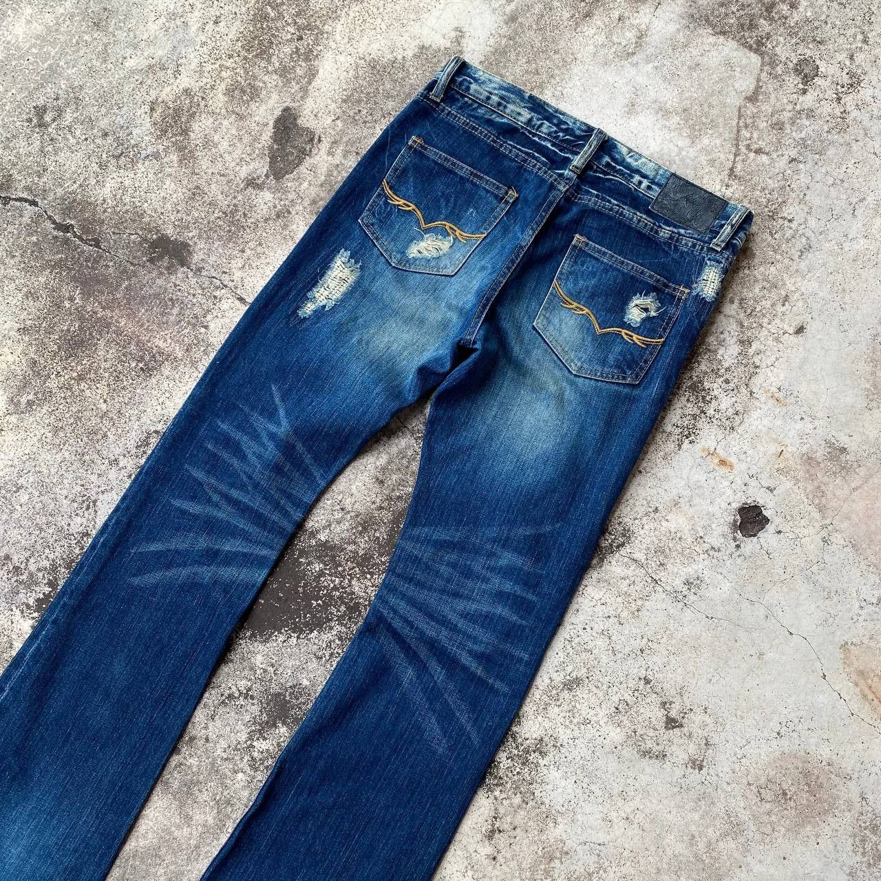 GOSTAR DE FUGA FLARED FUGA DISTRESSED DENIM BOOTCUT W29" Size US 30 / EU 46 - 7 Thumbnail