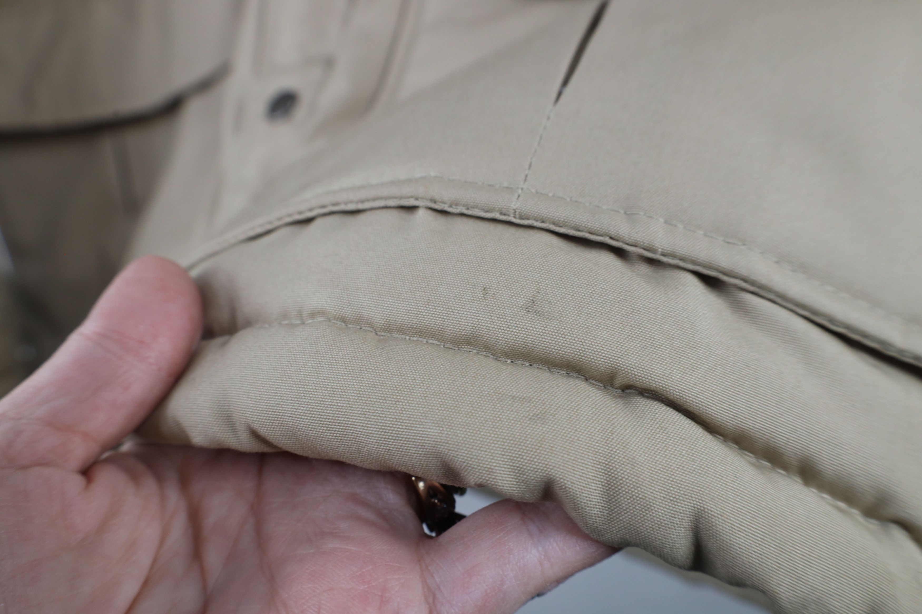 Vintage Vintage 90s Streetwear Hooded Puffer Parka Jacket Tan Size US M / EU 48-50 / 2 - 10 Thumbnail