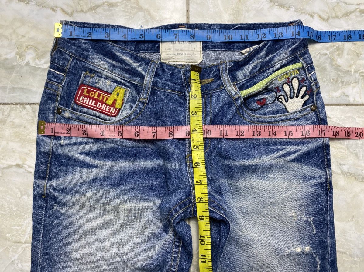 Japanese Brand Rare Lolita Children Distressed Jeans Size US 28 / EU 44 - 4 Thumbnail