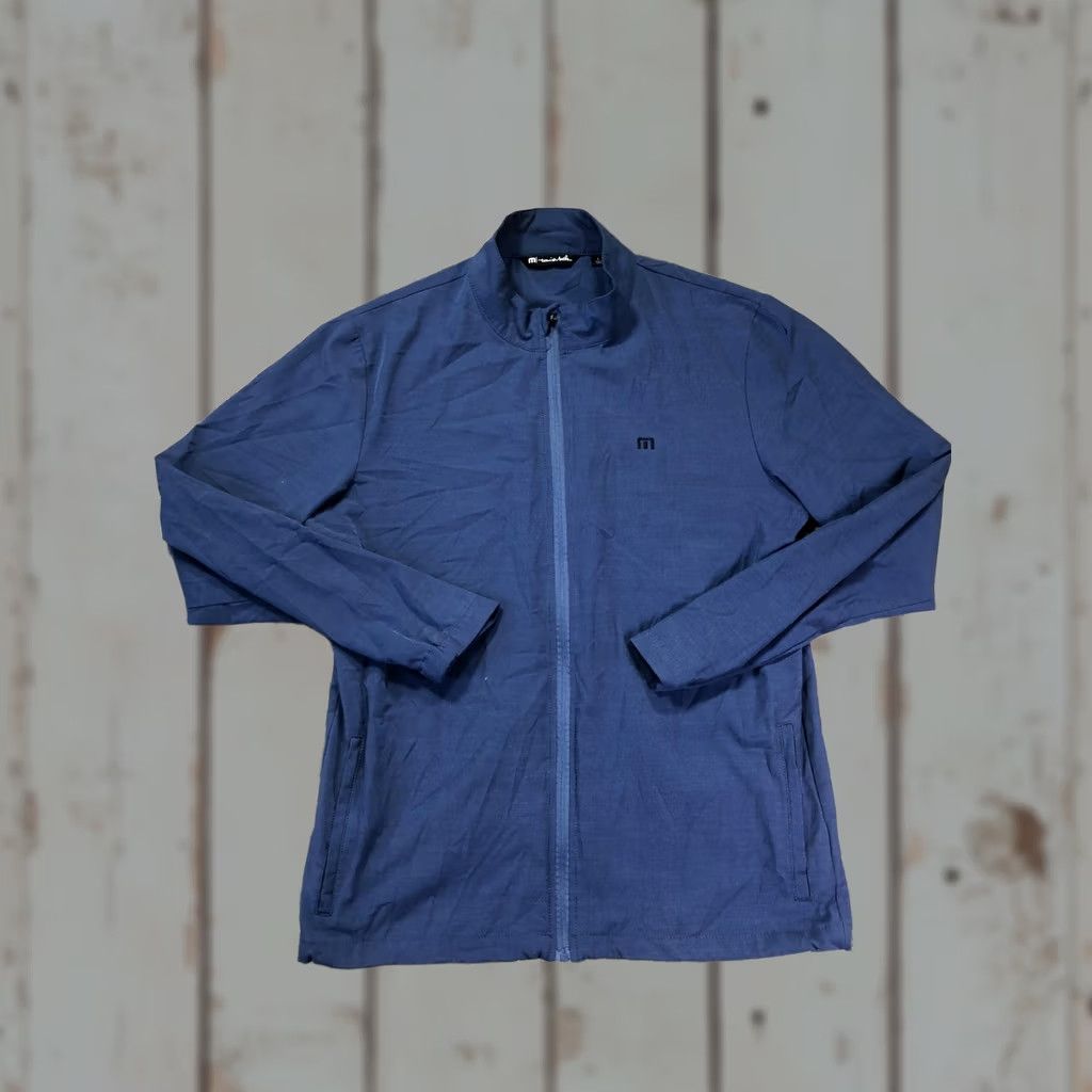 TravisMathew TravisMathew Jacket Mens L Blue Full Zip Lightweight Golf Windbreaker Top Size US L / EU 52-54 / 3 - 1 Thumbnail