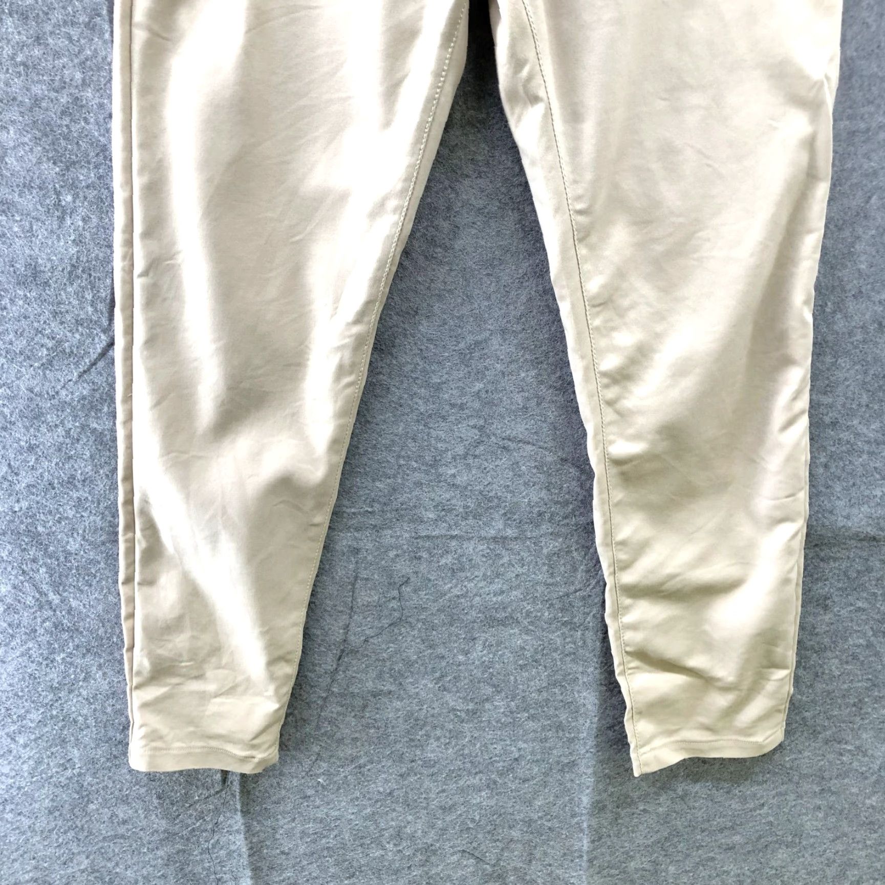 Zara Zara Skinny Pants 28 Beige Cotton Blend Low Rise Ankle Zip Fly Flat Front Lightweight Womens Size 28" / US 6 / IT 42 - 4 Thumbnail