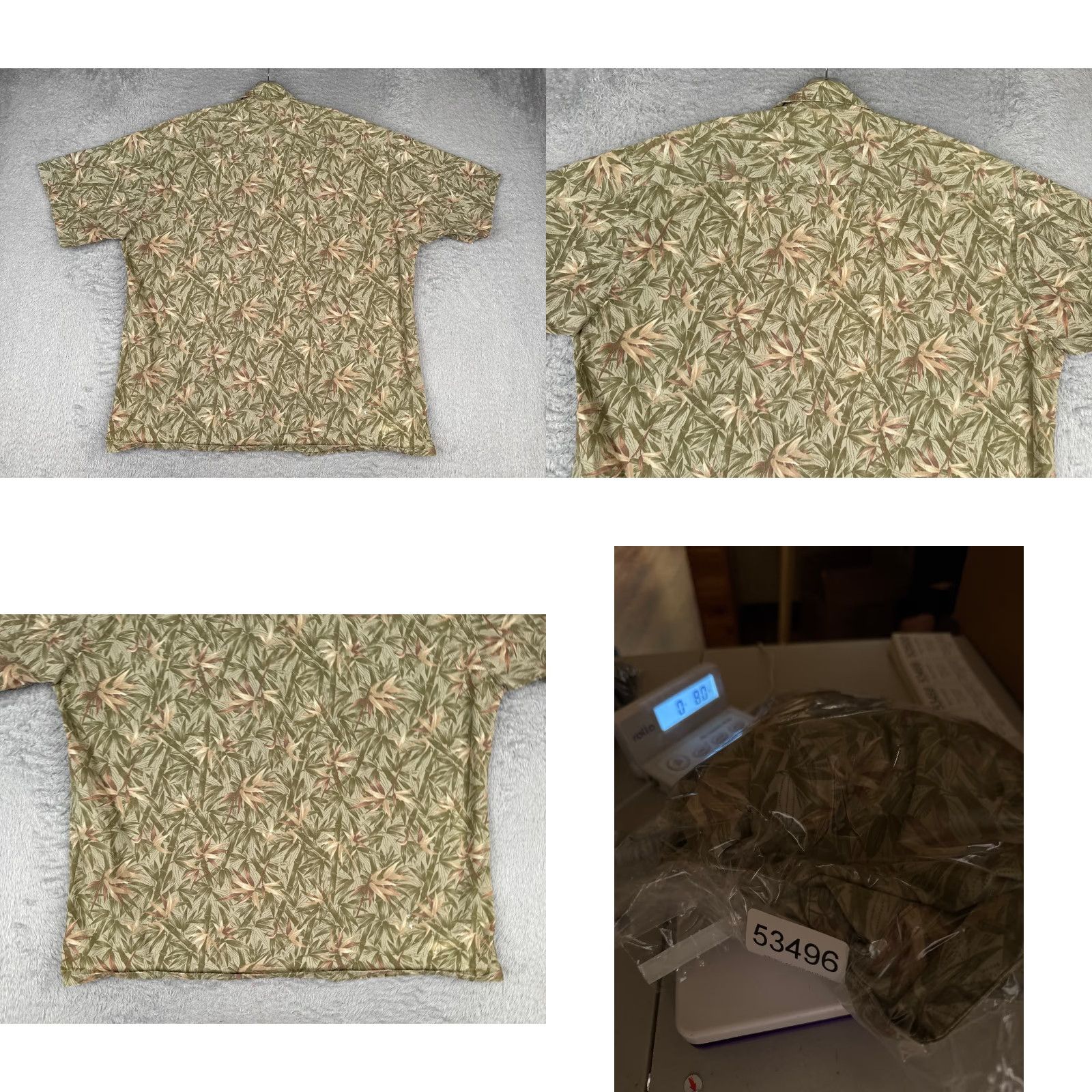 Pierre Cardin Pierre Cardin Shirt Men XL Green Floral Leaf 100% Cotton Hawaiian Resort Vacation Aloha Short Sleeve Button-Up Size US XL / EU 56 / 4 - 9 Thumbnail