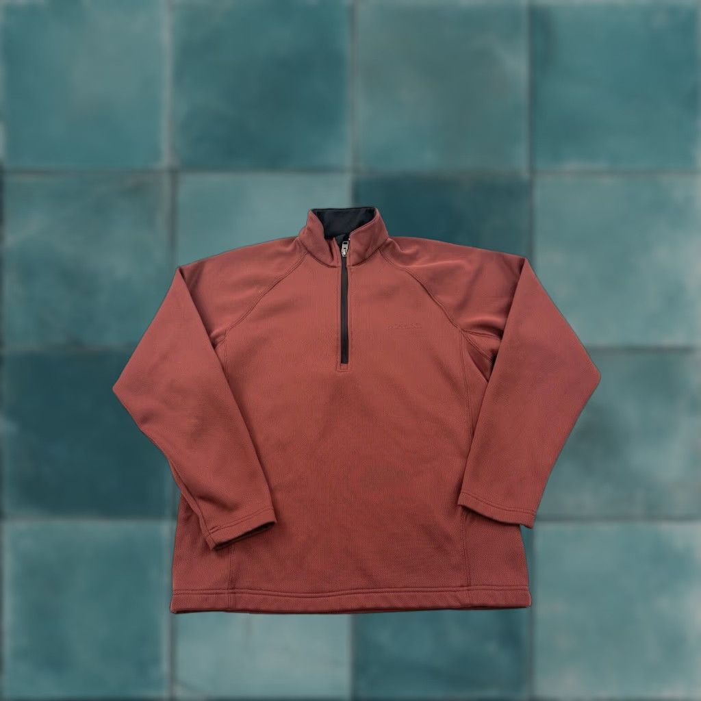 Vintage Columbia Sweatshirt Mens Small Red Fleece 1/2 Zip Mock Neck Size US S / EU 44-46 / 1 - 1 Thumbnail