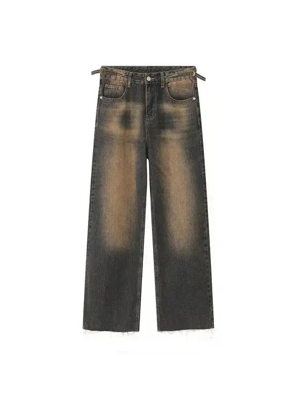 Japanese Brand VIBE Vintage Distressed Straight High Street Wide-Leg Jeans Size US 32 / EU 48 - 6 Thumbnail