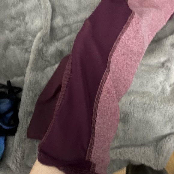 Fabletics Fabletics burgundy pink color block leggings mesh sz xl Size 36" / US 14 / IT 50 - 2 Thumbnail