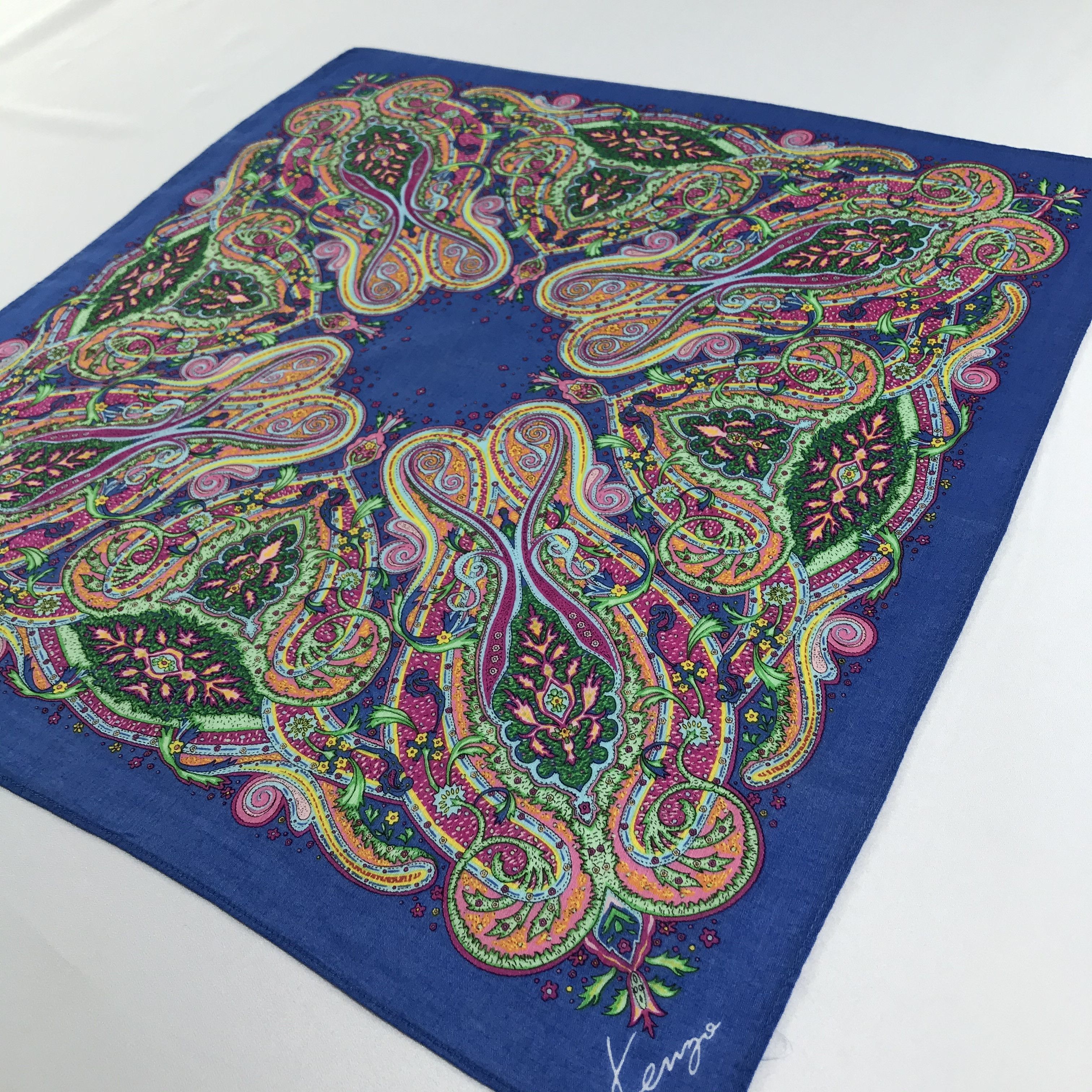 Kenzo Kenzo Handkerchief Neckerchief Bandana H1102 Size ONE SIZE - 4 Thumbnail