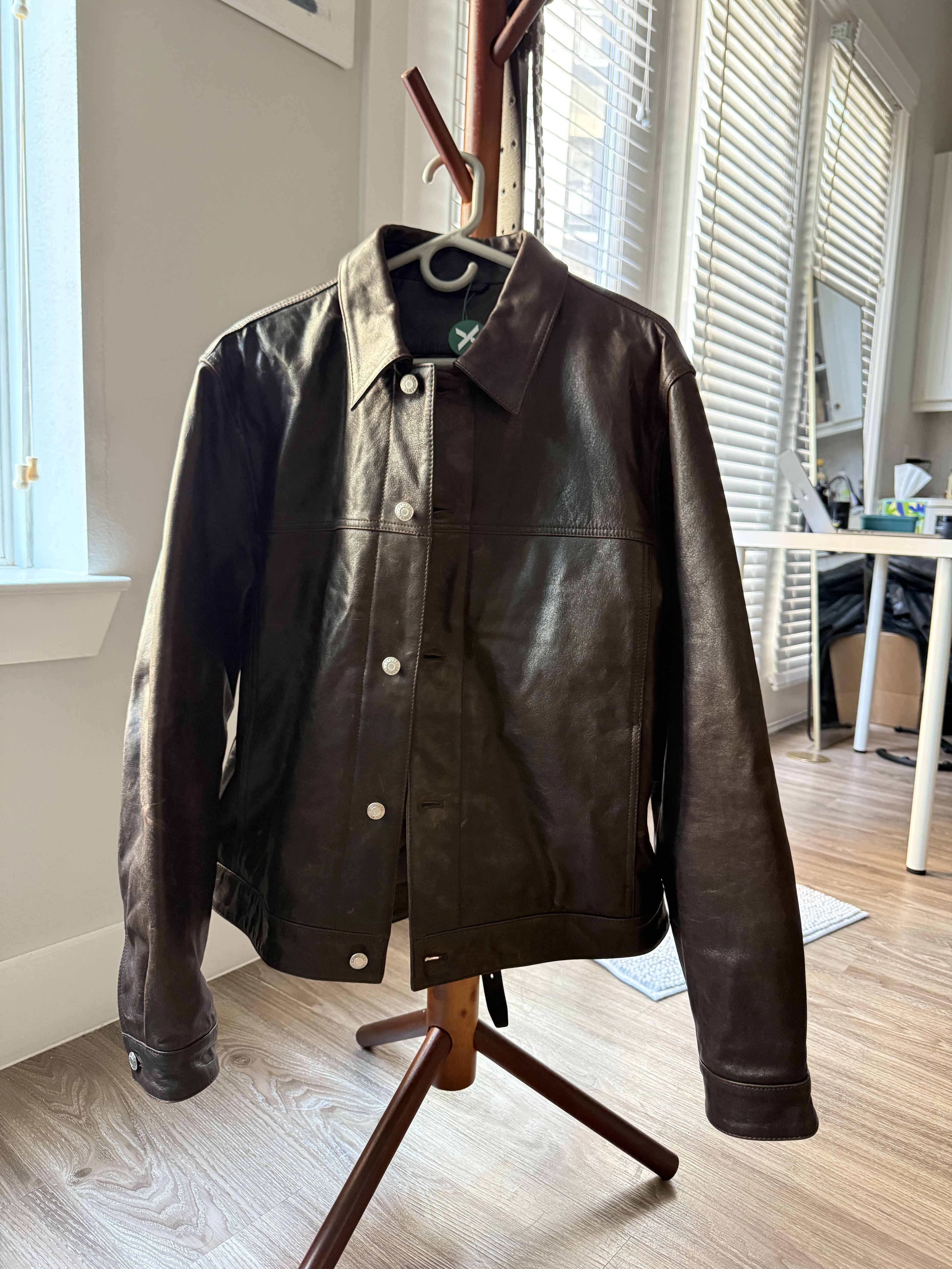 Stussy Stussy Trucker Leather Jacket Size US L / EU 52-54 / 3 - 3 Thumbnail