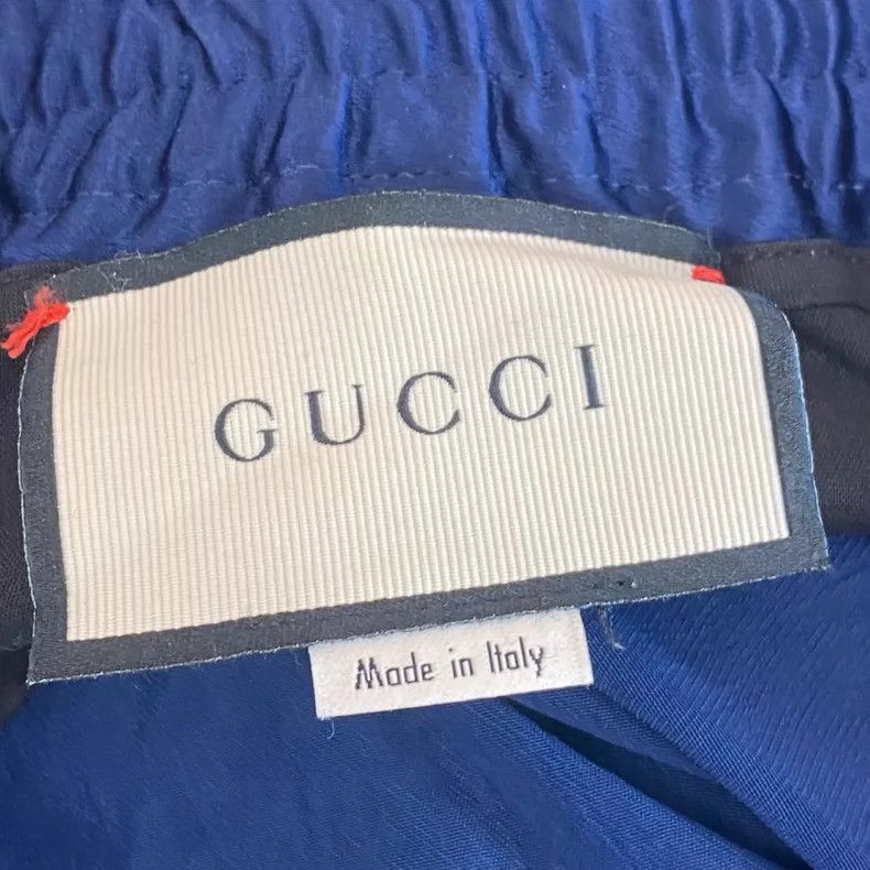 Gucci Gucci Blue striped string logo trousers 2504-Nextarrow Size US 32 / EU 48 - 4 Thumbnail