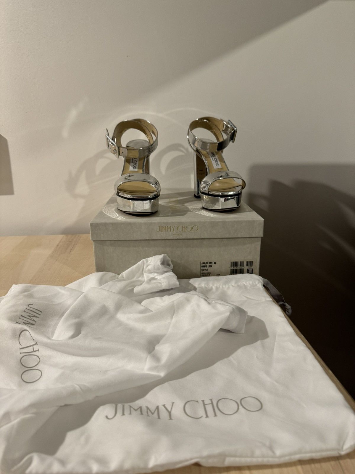 Jimmy Choo Jimmy Choo Heels Silver Size US 9 / IT 39 - 7 Thumbnail