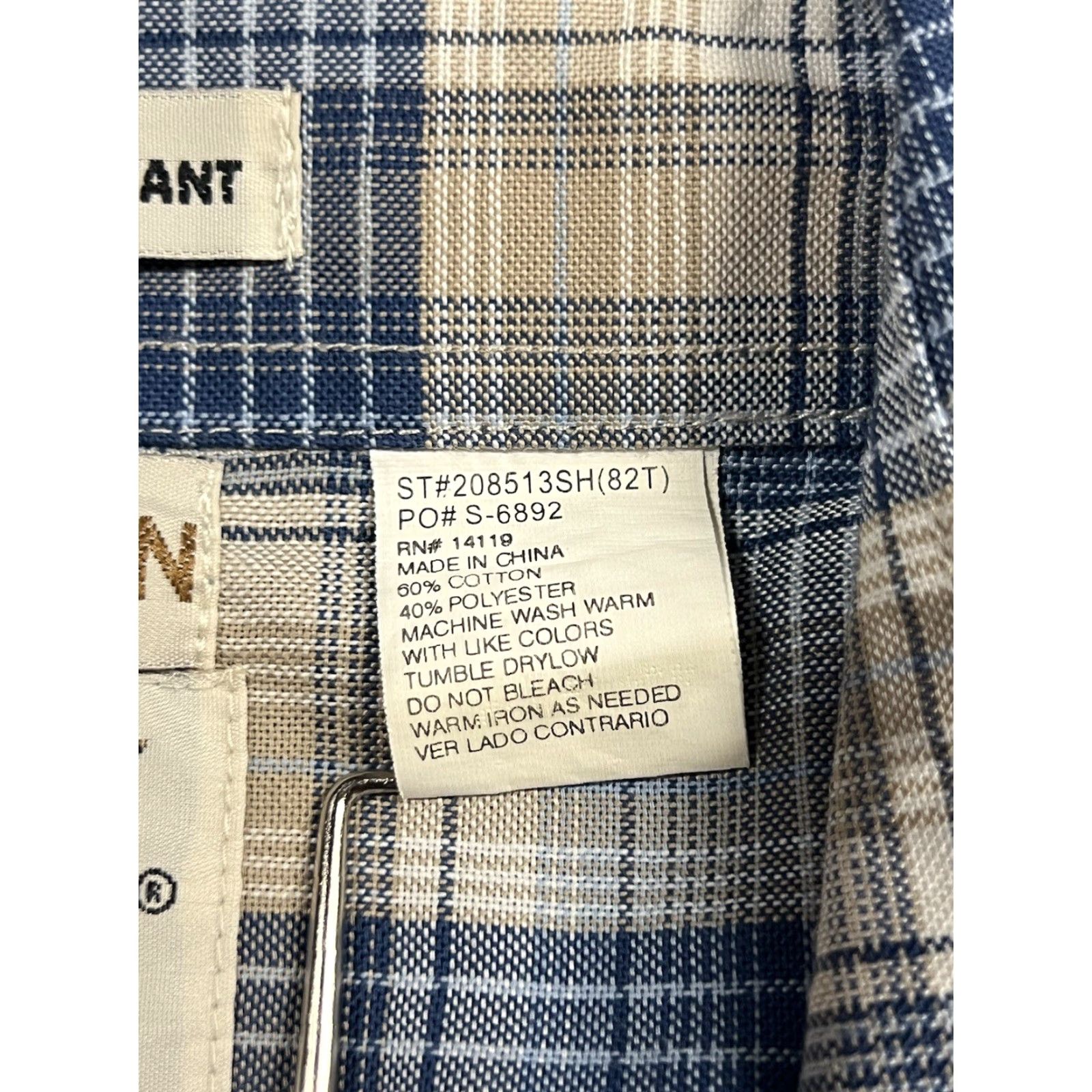 Vintage Ely Cattleman Shirt Men’s Tall 18.5 Plaid Western Rodeo Snap Button-Up Collared Size US XXL / EU 58 / 5 - 6 Thumbnail