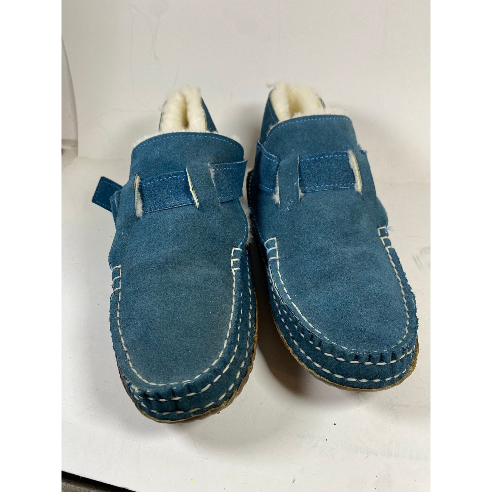 Quoddy Quoddy Ring Suede Sheepskin Lined Blue Boot 9.5W Size US 9.5 / IT 39.5 - 1 Thumbnail