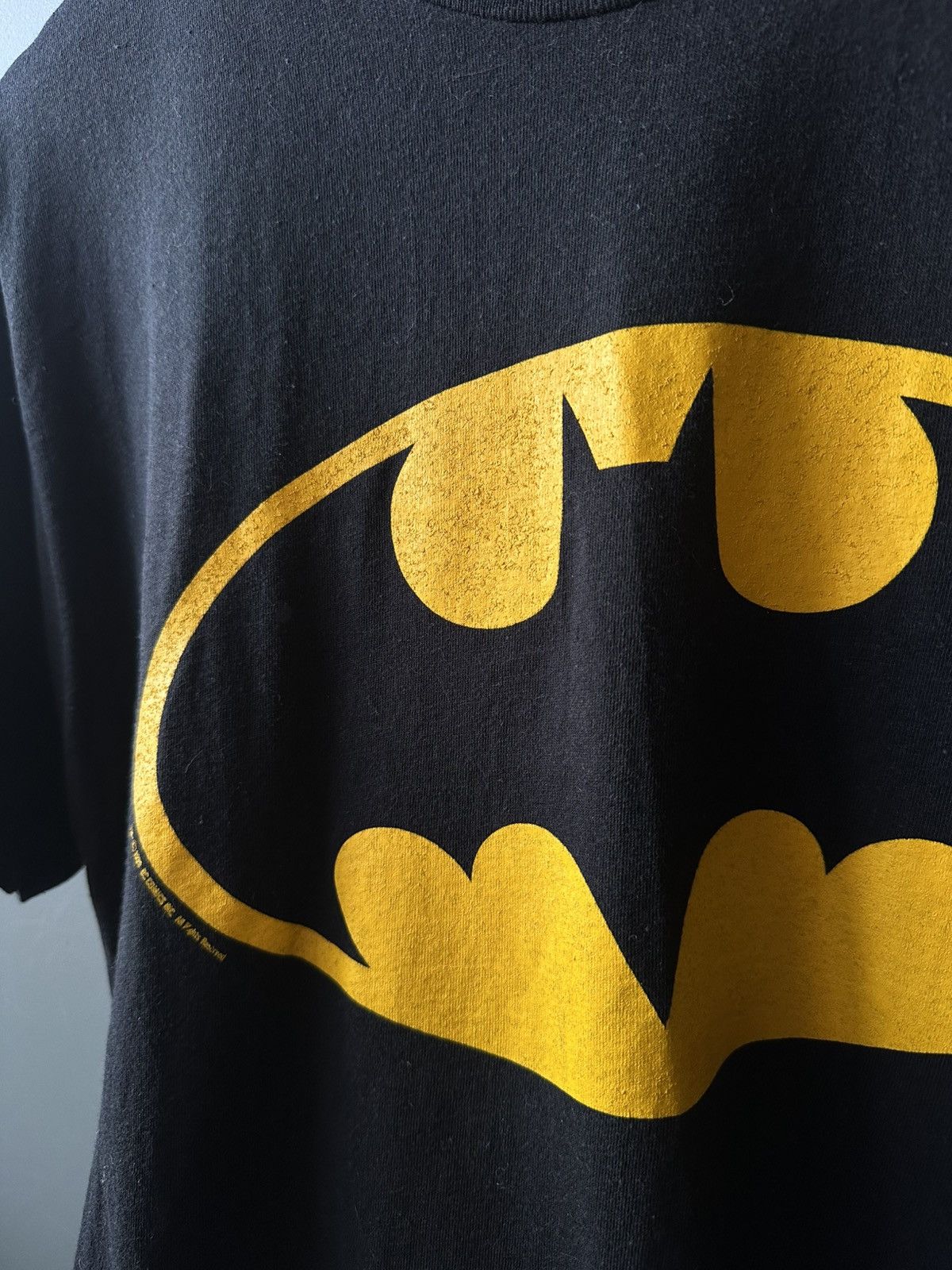 Fruit Of The Loom Batman Logo DC Comics Warner Graphic Tee 90s 80s Size US XL / EU 56 / 4 - 5 Thumbnail