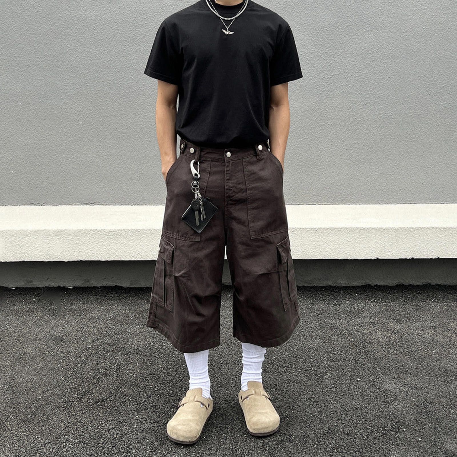 Multi Pocket Cargo Denim Jorts
