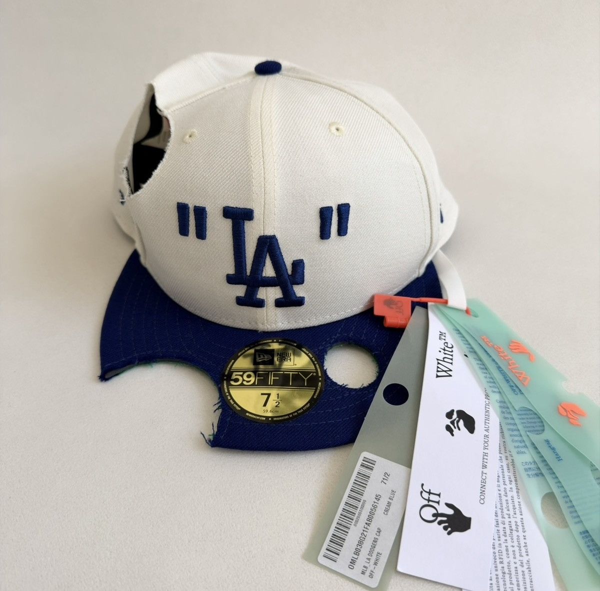 MLB × Off-White ‘Cut Out’ New Era LA Dodgers Baseball Cap Size ONE SIZE - 3 Thumbnail
