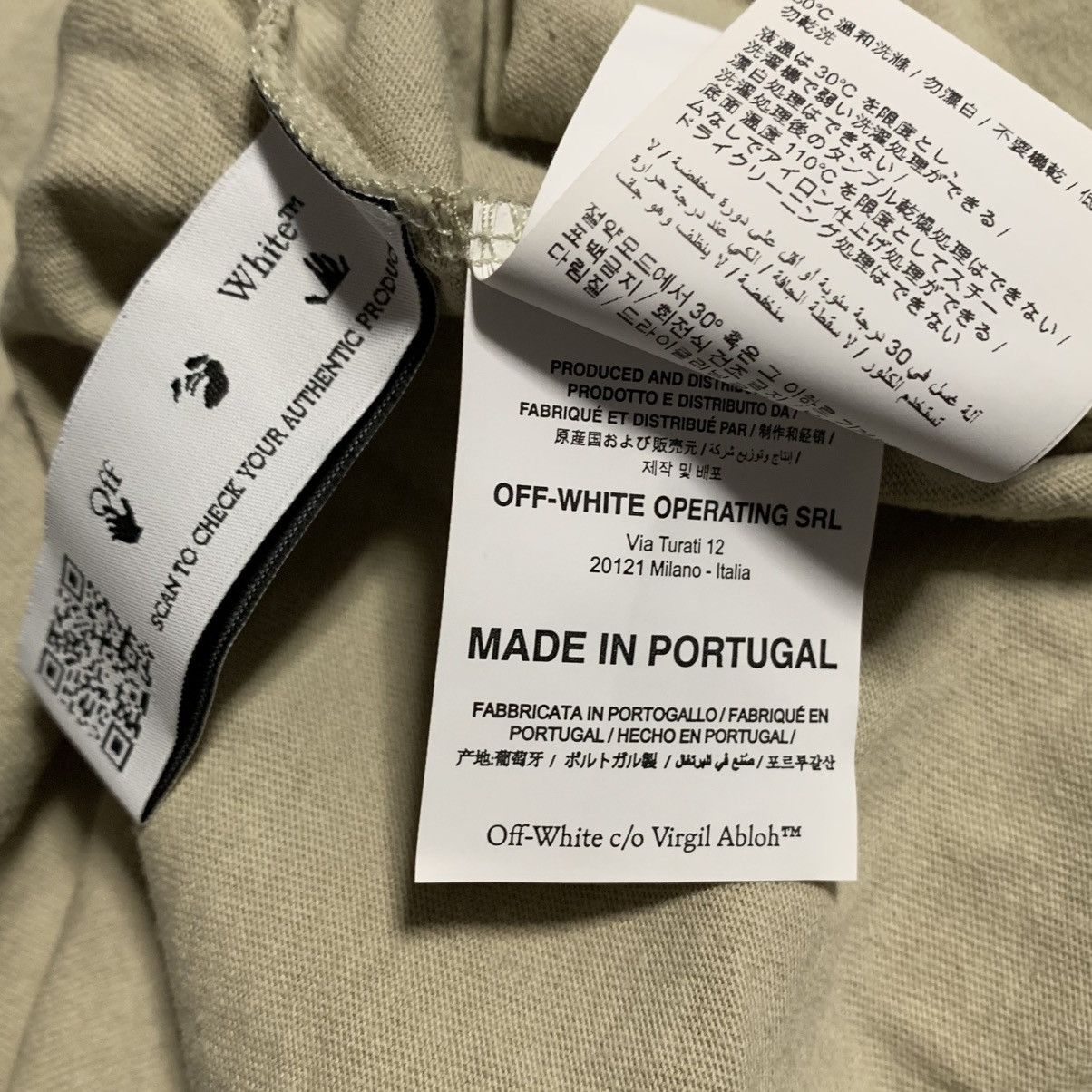 Off-White Off White Small Bubble Arrows Beige Tee Virgil Abloh Size US S / EU 44-46 / 1 - 9 Thumbnail