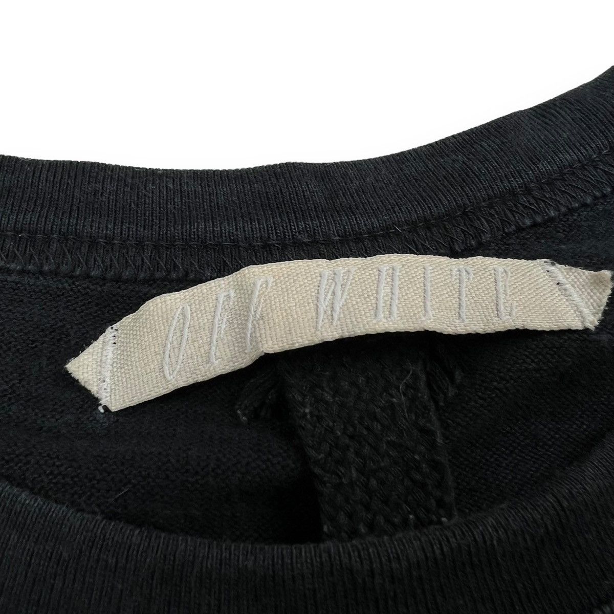Off-White Off-White Black Velour Diagonal T Shirt Size US M / EU 48-50 / 2 - 5 Thumbnail