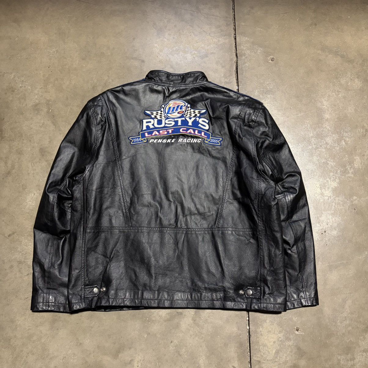 Chase Authentics Vintage Chase Authentic Leather NASCAR Jacket Rusty Wallace Size US XL / EU 56 / 4 - 7 Thumbnail