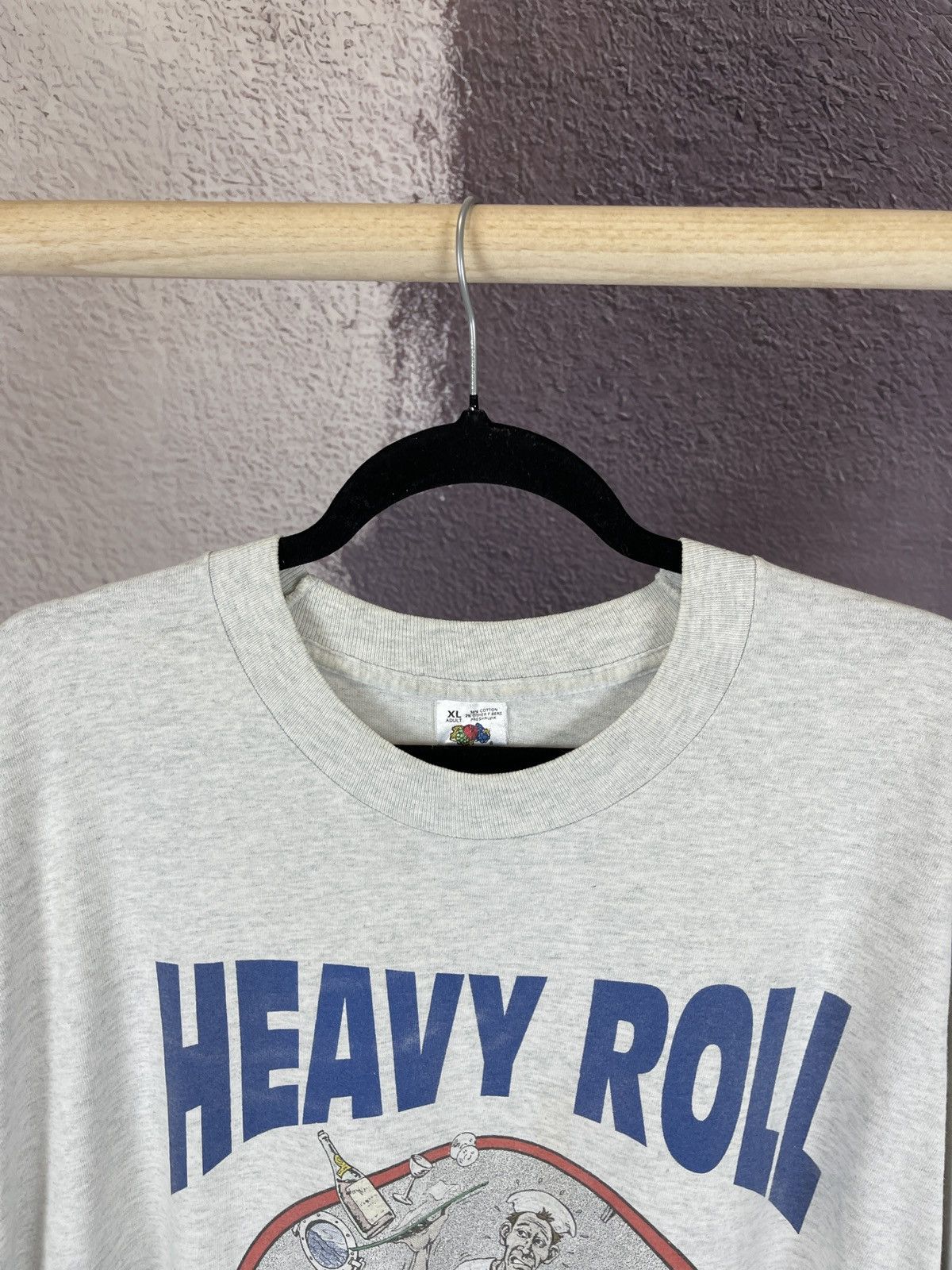 Fruit Of The Loom FOTL heavy roll liberty ship john w. brown made in USA tee Size US XL / EU 56 / 4 - 5 Thumbnail