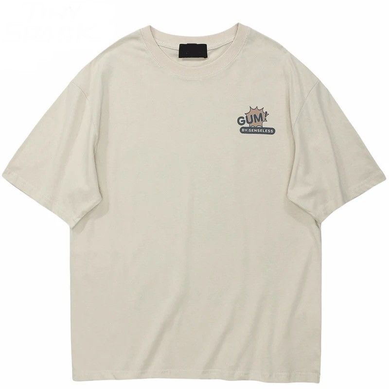 Japanese Brand × Vintage Japanese Style Beige Printed T-shirt Tee Short Sleeve Size US L / EU 52-54 / 3 - 2 Thumbnail