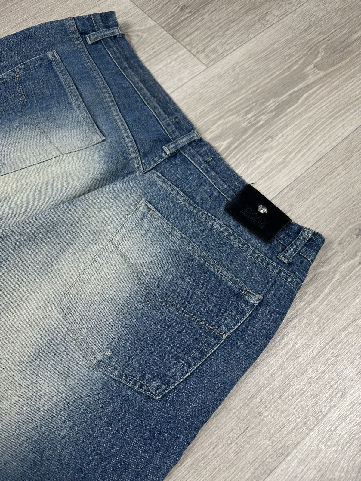Versace × Versace Jeans Couture Baggy Versace Jeans Couture Distressed Denim Pants Size US 40 / EU 56 - 6 Thumbnail