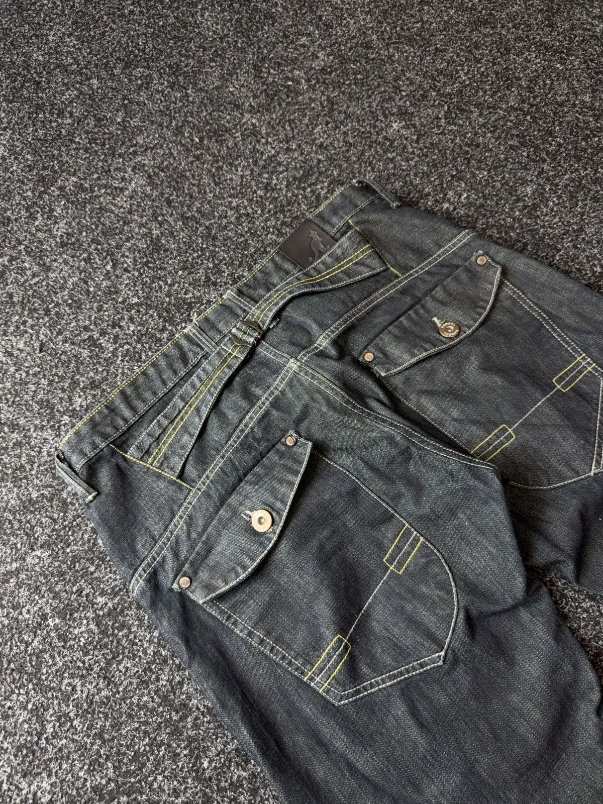 Kangol Vintage 90s Retro Y2K Baggy Kangol Denim pants Jeans Size US 34 / EU 50 - 15 Thumbnail