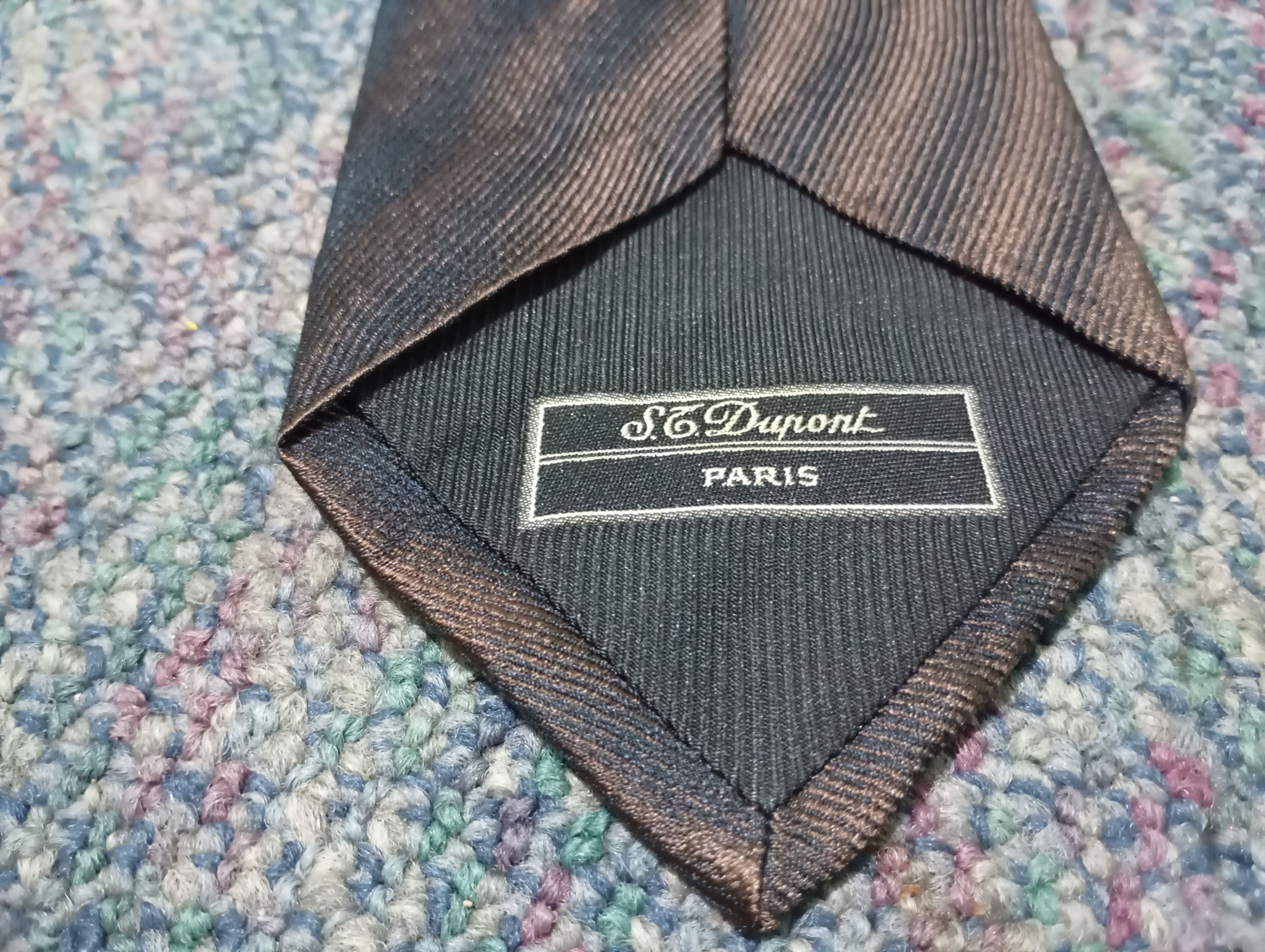 S.T. Dupont ST Dupont Silk Necktie Made in Italy Size ONE SIZE - 3 Thumbnail