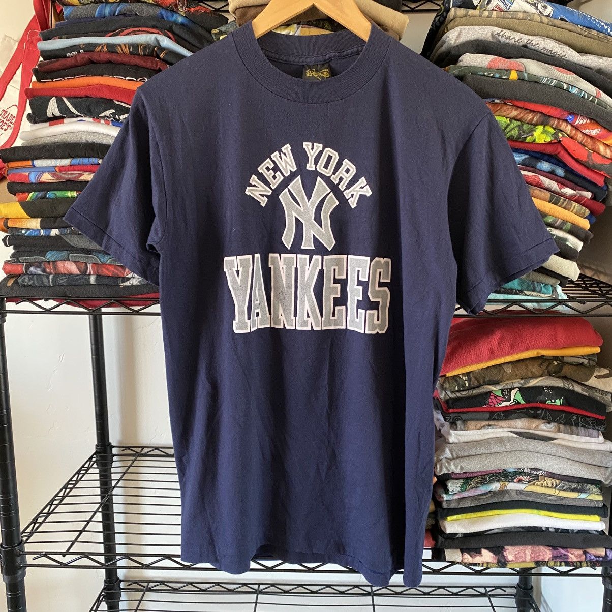 Vintage Vintage New York Yankees T-Shirt California Gold 1980s Size US XL / EU 56 / 4 - 1 Thumbnail