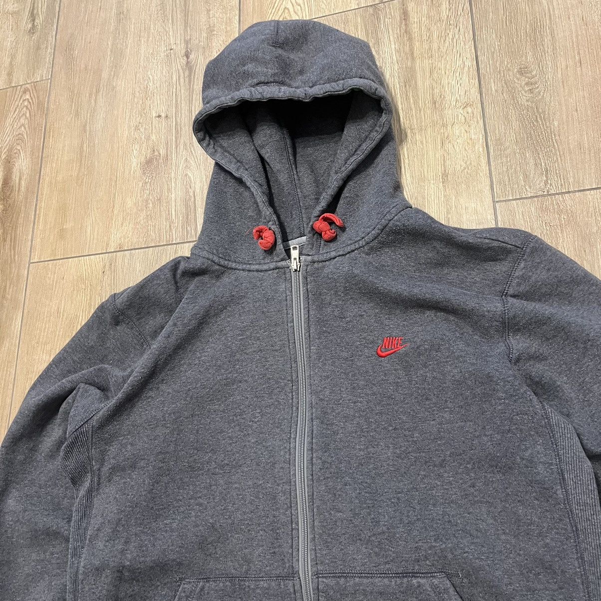 Other Vintage 00’s Nike Full Zip Small Logo Grey Hoodie Size US XL / EU 56 / 4 - 3 Thumbnail