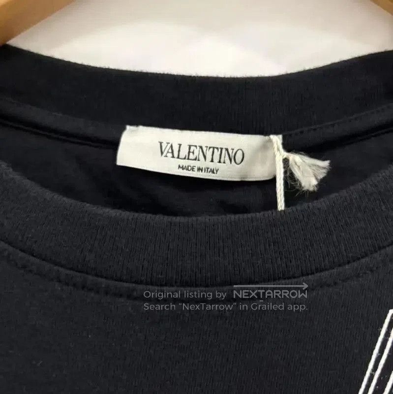 Valentino Valentino Black Logo Print Short Sleeve T-Shirt . Size XS / US 0-2 / IT 36-38 - 3 Thumbnail