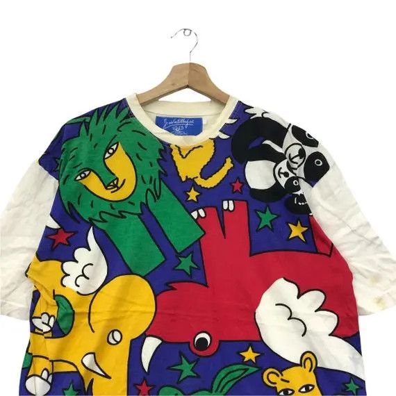Jean Charles De Castelbajac Vtg 80’ JEAN CHARLES De CASTELBAJAC Nature Animal Tee Shirt Size M / US 6-8 / IT 42-44 - 3 Thumbnail